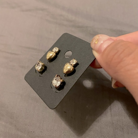 3-pairs elegance studs earrings set - Picture 2 of 3